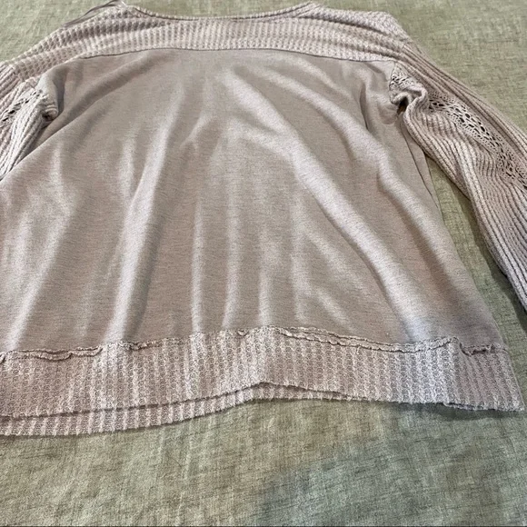 Knox Rose Lilac Purple Long Sleeve Blouse Size Medium - Picture 10 of 11